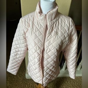 Light pink quilted jacket